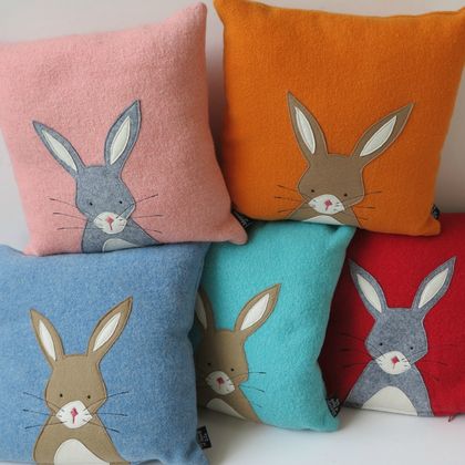 Cushion "Little Rabbit" You choose the colour rabbit and the colour cushion