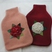 Hotwater Bottle Cover " Hydrangea " a number of different styles