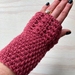 Fabulous Dusky Pink Pure Wool Wristwarmers/Fingerless Gloves 