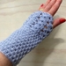 Fabulous Light Blue Pure Wool Wristwarmers/Fingerless Gloves 