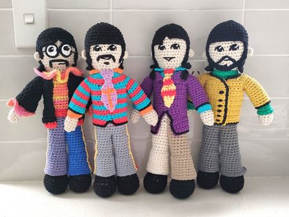 Yellow Submarine Beatles Set - PDF Crochet Pattern