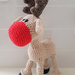 Hand Crocheted Rudolph the Red Nose Reindeer