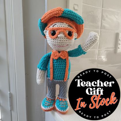 Hand Crocheted Teacher Doll - 1 in stock
