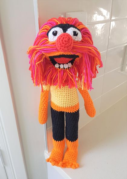 Hand Crocheted Animal Muppet