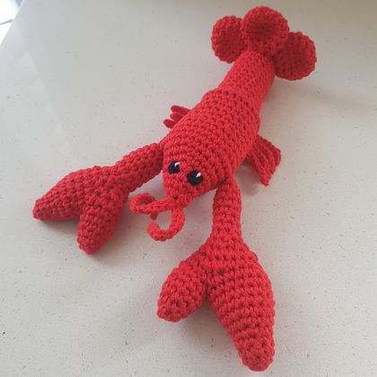 Hand Crocheted Louis The Lobster