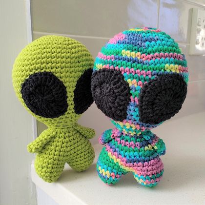 Hand Crocheted Chubby Alien