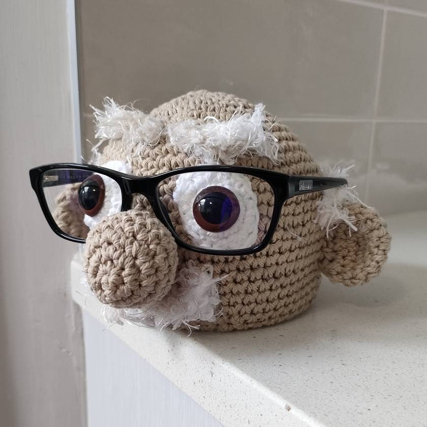 Hand Crocheted Glasses Holder
