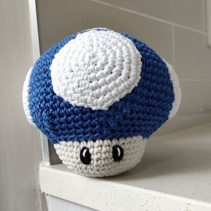 Hand Crocheted Super Mario Mushroom