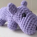 Hand Crocheted Henry the Hippo