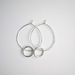 Sterling Silver Double Hoop Earrings - Medium