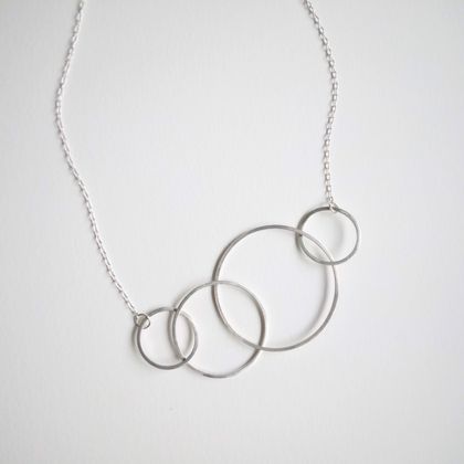 Sterling Silver Bubbles Necklace