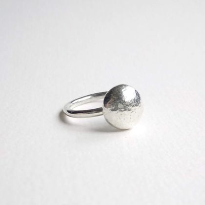 Sterling Silver Pebble Ring