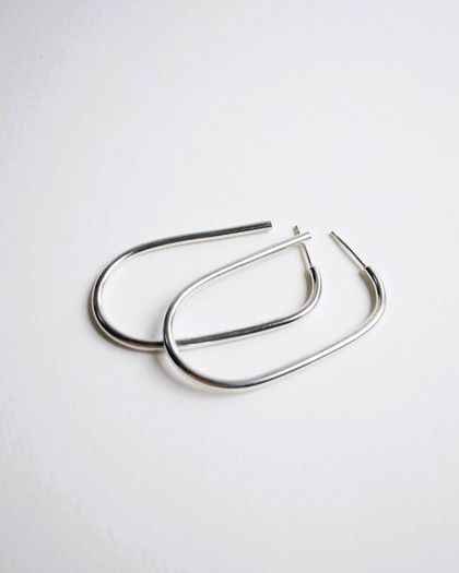 Sterling Silver Mid Century Earrings - Medium