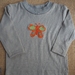 Merino top with butterfly applique