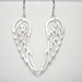 Super Cool Silver Angel Wing Earrings, So Angelic!