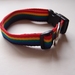 Rainbow webbing dog collar