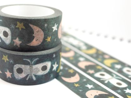 Moths and Moons Washi Tape