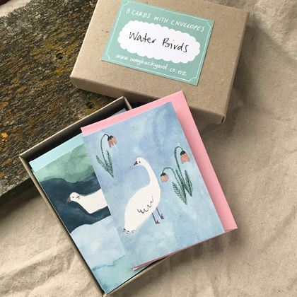 Water Birds - A boxed set of 8 cards