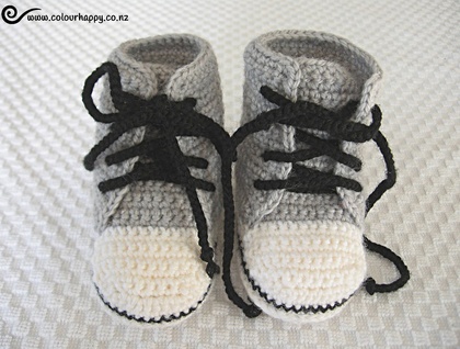 Baby High Top Boots - Light Grey, White & Black. 0 to 6 months. | Felt