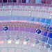 Very large Mosaic Bird Bath - Water Feature - Blues and Purples