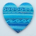 Heart Painting Blue