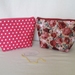 Make Up or Toiletry Bags in 2x Pretty Quilted Cotton Fabrics