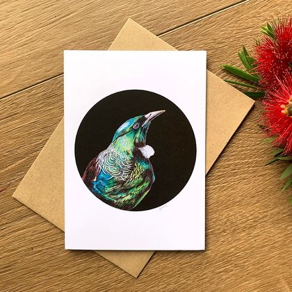 New Zealand Birds set of 4 cards with envelopes. Watercolour, Handmade, Greetings Card, Blank, Kingfisher, Tui, Morepork, Bird Lovers.