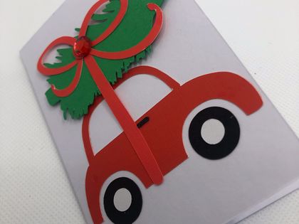 Red Car Christmas Cards