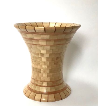 Segmented Wood Vase