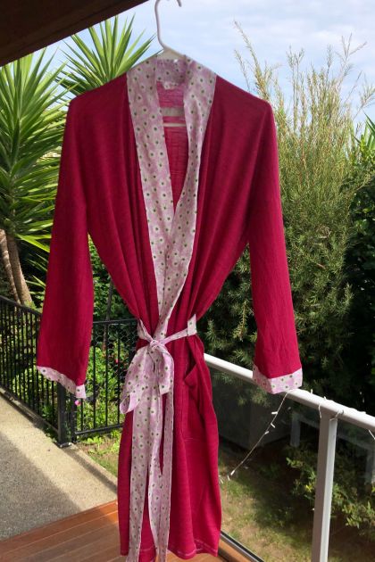 Merino dressing gown