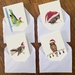 Native Bird Xmas Cards Set of 4