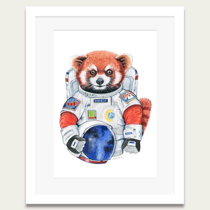  'Pandy the first Astronaut' A4 Art Print