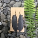 RereManu large feather inspired earrings 