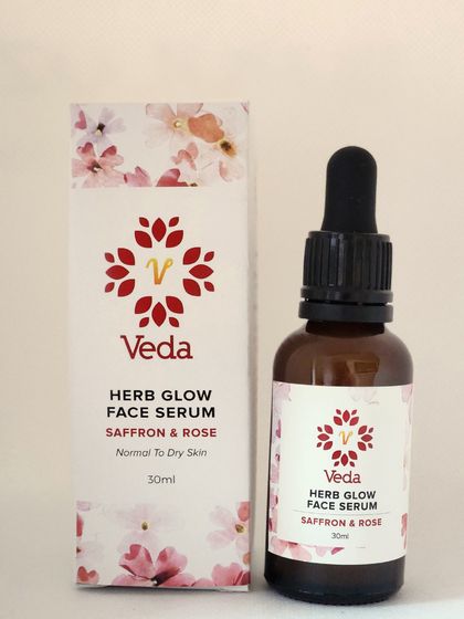 Herb Glow Face Serum with Saffron & Rose