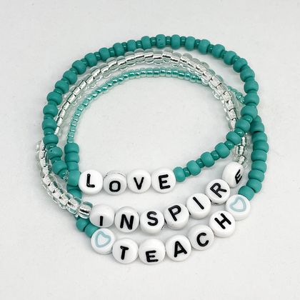 Teacher Gift Bracelet Stack