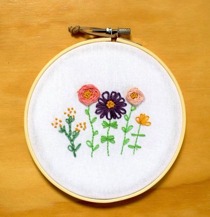  Wild Flower Embroidery