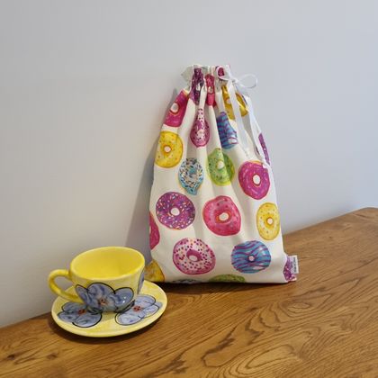 Reusable Gift Bag, Donuts