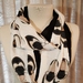 Infinity Scarf Shoe Print with Black Contrast