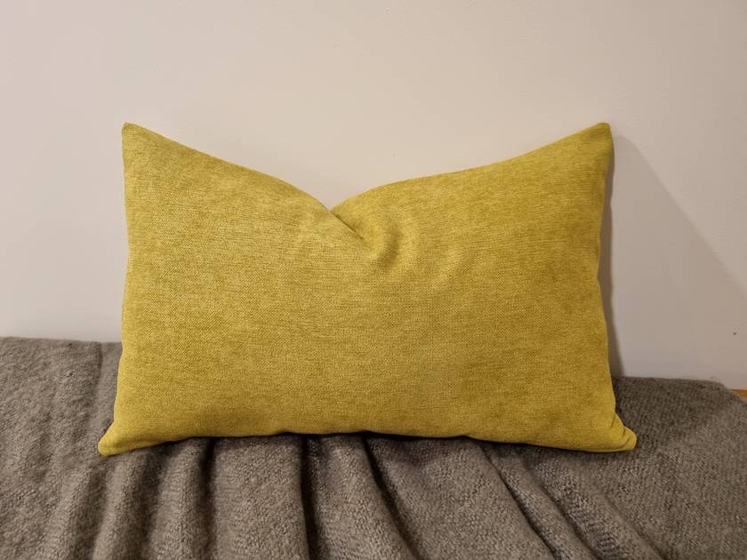 Chartreuse store velvet pillows