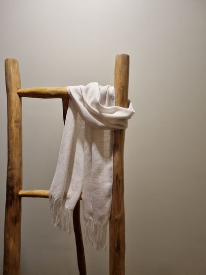 Linen Scarf - Off-White
