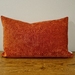 Velvet-Like Cushion Cover Rectangle Rust