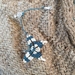 Simple Butterfly Charm - handwoven micro macrame