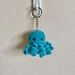Octopus Crochet Keyring Teal