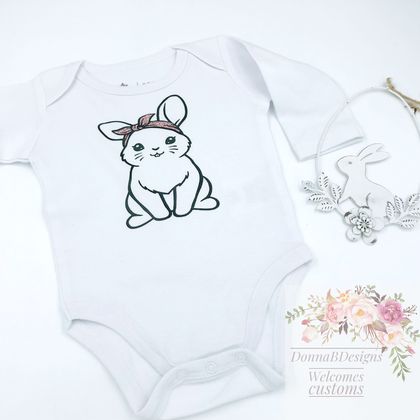 Baby Easter Bunny Bodysuit 0-3 Months