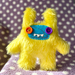 Fuzzy Plush Monsta (Fluffy Yellow) 