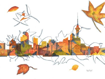 Autumn in the City - 5 Cards