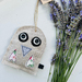 Lavender Filled Linen Owl Bird Natural