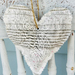 Lavender Filled Hanging Heart