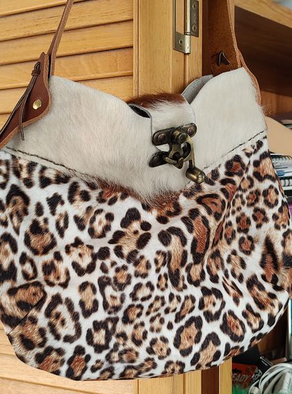 Handmade Fur Leather Handbag