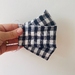 3 Layer Face mask with nose wire- Navy Gingham- All sizes